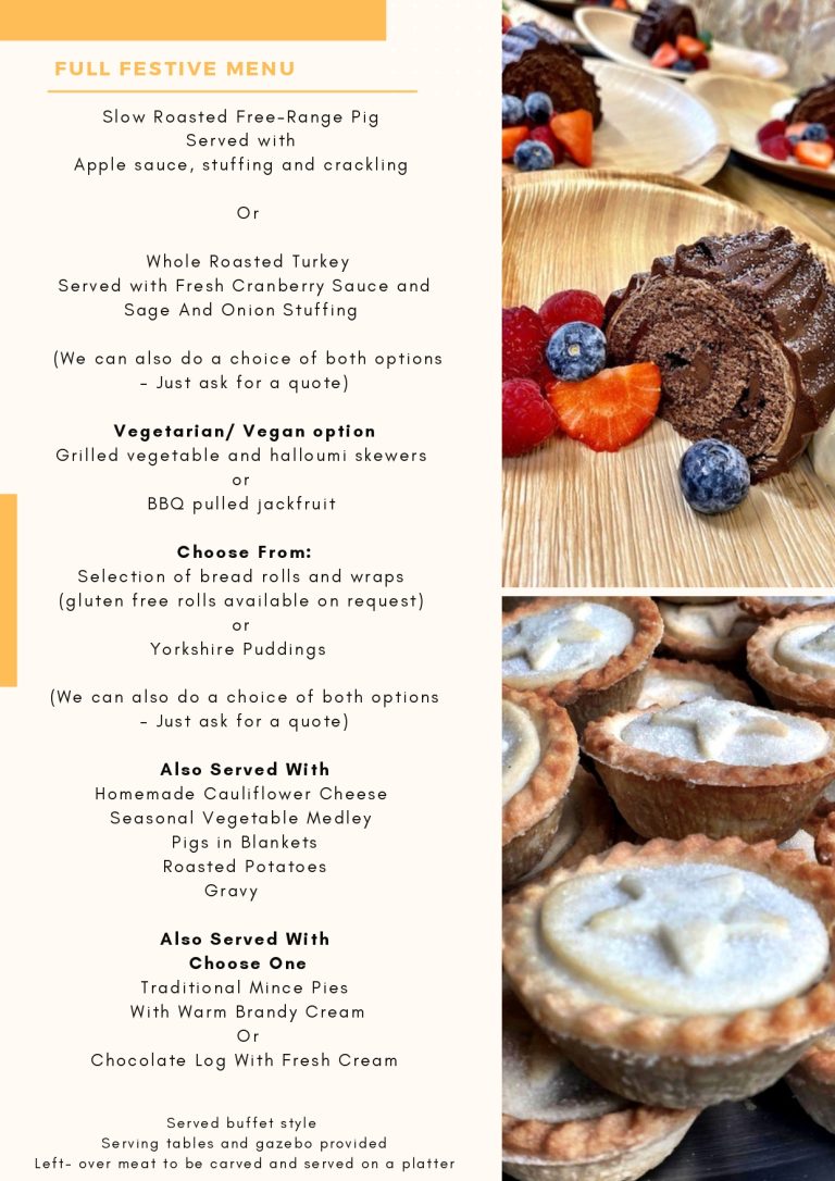 Yorkie Rippa Christmas Menu Menus - Spitting Pig Yorkshire